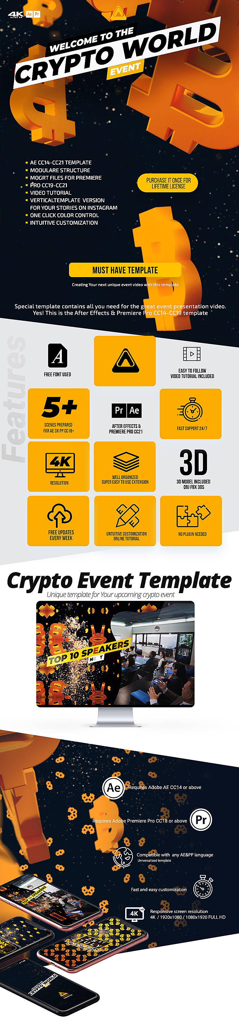 FavoriteCryptoEvent Pack for After Effects and Premiere Pro CC14-21 | FVS  Templates